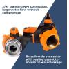 imageGiraffe 100ft 58 Graden Hose with Heavy Duty Metal Hose Reel Box and Splitter Bundle