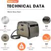 imageGiraffe 100ft 58 Graden Hose with Heavy Duty Metal Hose Reel Box and Splitter Bundle