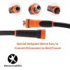 imageGiraffe 100ft 58quot Garden Hose with Stainless Steel Garden Hose Reel Bundle Heavy Duty