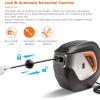 imageGiraffe Extension Cord Reel 40ft 163 AWG ampamp Retractable Air Hose Reel 25ft Swivel Bundle