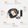 imageGiraffe Extension Cord Reel 40ft 163 AWG ampamp Retractable Air Hose Reel 25ft Swivel Bundle