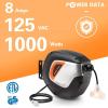 imageGiraffe Extension Cord Reel 40ft 163 AWG ampamp Retractable Air Hose Reel 25ft Swivel Bundle