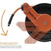 imageGiraffe Retractable Air Hose Reel 38quot 25ft 2Pack Bundle  1 Swivel Bracket plus 1 Adjustable Guide Arm