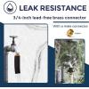 imageGiraffe Tools 15ft Heated Water Hose for RV 58Inches Heated Drinking Water Hose with Energy Saving Thermostat Withstand Temperatures Down to 20F Lead and BPA Free for Camper Truck White50FTThermostat