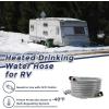 imageGiraffe Tools 50FT Heated Water Hose for RV with GFCI 58quot ID Lead and BPA Free Heated Drinking Hose for Camper withstand Down to 40 533 Watts50FT Heated Hose with GFCI