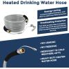 imageGiraffe Tools 50FT Heated Water Hose for RV with GFCI 58quot ID Lead and BPA Free Heated Drinking Hose for Camper withstand Down to 40 533 Watts50FT Heated Hose with GFCI
