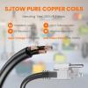 imageGiraffe Tools DE14 Retractable Extension Cord Reel 50 ft 143AWG Power Cord Storage Reel WallCeiling Mount Lighted Triple Tap Outlet 50ft Black Orange14AWG 50FT