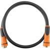 imageGiraffe Tools Garden Hose 100ft x 58quot Water Hose Heavy Duty Flexible Lightweight Hybrid Hose with Swivel Handle Male to Female Fittings Burst 600 PSI58 Inch Black