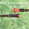 imageGiraffe Tools Garden Hose 100ft x 58quot Water Hose Heavy Duty Flexible Lightweight Hybrid Hose with Swivel Handle Male to Female Fittings Burst 600 PSI58 Inch Black