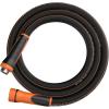 imageGiraffe Tools Garden Hose 100ft x 58quot Water Hose Heavy Duty Flexible Lightweight Hybrid Hose with Swivel Handle Male to Female Fittings Burst 600 PSI58 Inch Black