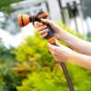 imageGiraffe Tools Garden Hose 100ft x 58quot Water Hose Heavy Duty Flexible Lightweight Hybrid Hose with Swivel Handle Male to Female Fittings Burst 600 PSI34 Inch Black