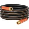 imageGiraffe Tools Garden Hose 100ft x 58quot Water Hose Heavy Duty Flexible Lightweight Hybrid Hose with Swivel Handle Male to Female Fittings Burst 600 PSI34 Inch Black