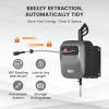 imageGiraffe Tools Grandfalls Pressure Washer G20 Pro 2500 PSI 22 GPM 180 Wall Mounted Power Washer AutoRetract with 65FT Hose Reel 5 Nozzles for FloorCarsFencesPatios Dark SilverDark Silver