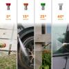 imageGiraffe Tools Grandfalls Pressure Washer G20 Pro 2500 PSI 22 GPM 180 Wall Mounted Power Washer AutoRetract with 65FT Hose Reel 5 Nozzles for FloorCarsFencesPatios Dark SilverDark Silver