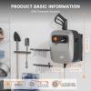 imageGiraffe Tools Grandfalls Pressure Washer G20 Pro 2500 PSI 22 GPM 180 Wall Mounted Power Washer AutoRetract with 65FT Hose Reel 5 Nozzles for FloorCarsFencesPatios Dark SilverLight Silver