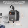 imageGiraffe Tools Grandfalls Pressure Washer G20B Pro 2500 PSI 22 GPM Wall Mounted Power Washer with 65FT Hose Reel Black Pressure Hoses 4 Nozzles for FloorCarsFencesPatios Dark SilverDark Silver