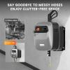 imageGiraffe Tools Grandfalls Pressure Washer G20B Pro 2500 PSI 22 GPM Wall Mounted Power Washer with 65FT Hose Reel Black Pressure Hoses 4 Nozzles for FloorCarsFencesPatios Dark SilverLight Silver