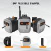 imageGiraffe Tools Grandfalls Pressure Washer G20B Pro 2500 PSI 22 GPM Wall Mounted Power Washer with 65FT Hose Reel Black Pressure Hoses 4 Nozzles for FloorCarsFencesPatios Dark SilverLight Silver