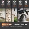 imageGiraffe Tools Grandfalls Pressure Washer G30B Max 2900 PSI 22 GPM Electric Wall Mounted Pressure Washer with 100ft Black Pressure Hoses Foam Cannon 4Nozzles for CarDriveways Dark SilverDark Silver