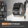 imageGiraffe Tools Grandfalls Pressure Washer G30B Max 2900 PSI 22 GPM Electric Wall Mounted Pressure Washer with 100ft Black Pressure Hoses Foam Cannon 4Nozzles for CarDriveways Dark SilverDark Silver