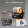 imageGiraffe Tools Grandfalls Pressure Washer Plus Electric Wall Mount Power Washer with 100FT UltraSoft Pressure Hoses 2900PSI 22GPM 4 Nozzles Foam Cannon for CarsPatios Dark SilverPlus 100ft Ultrasoft Pressure Hoses