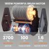 imageGiraffe Tools Grandfalls Pressure Washer Pro Electric Wall Mount Power Washer with 100FT Retractable Pressure Hoses 3700PSI 16GPM 4 Nozzles Foam Cannon for CarsPatios Dark SilverPro 100ft Pressure Hoses