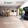 imageGiraffe Tools Grandstorm Retractable Vacuum Cleaner with 30 FT 1 FT Hose Wall Mounted Wet Dry Vacuum Cleaner with 6 Nozzles for Car Detailing Normal Version Grey No Remote Control FuntionCar Control