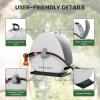 imageGiraffe Tools Ground Mounted Retractable Hose Reel 12 Inch x 82FT Heavy Duty Automatic Rewind Garden Hose Reel with Flexible Swivel Base for Lawn Concrete Floor12 82ft