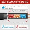 imageGiraffe Tools Heat Cable Heat Cables for Roofs and Gutters Easy Heat Water Pipe Heat Cable Pipe Freeze Protection Down to 40 Black 30FT with GFCI15FT with GFCI