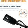 imageGiraffe Tools Heat Cable Heat Cables for Roofs and Gutters Easy Heat Water Pipe Heat Cable Pipe Freeze Protection Down to 40 Black 30FT with GFCI30FT with GFCI