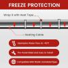 imageGiraffe Tools Heat Cable Heat Cables for Roofs and Gutters Easy Heat Water Pipe Heat Cable Pipe Freeze Protection Down to 40 Black 30FT with GFCI50FT with GFCI