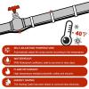 imageGiraffe Tools Heat Cable Heat Cables for Roofs and Gutters Easy Heat Water Pipe Heat Cable Pipe Freeze Protection Down to 40 Black 30FT with GFCI50FT