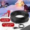 imageGiraffe Tools Heat Cable Heat Cables for Roofs and Gutters Easy Heat Water Pipe Heat Cable Pipe Freeze Protection Down to 40 Black 30FT with GFCI50FT