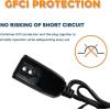 imageGiraffe Tools Heat Cable Heat Cables for Roofs and Gutters Easy Heat Water Pipe Heat Cable Pipe Freeze Protection Down to 40 Black 30FT with GFCI5FT with GFCI