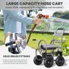 imageGiraffe Tools Hose Reel Cart Hose Cart with Wheels Heavy Duty Industrial Hose Reels for Outside 250Feet of 58quot Hose Capacity Hose Guide PreInstalledExtra large