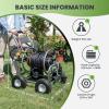 imageGiraffe Tools Hose Reel Cart Hose Cart with Wheels Heavy Duty Industrial Hose Reels for Outside 250Feet of 58quot Hose Capacity Hose Guide PreInstalledExtra large