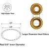 imageGiraffe Tools Hybrid Garden Hose 58 in x 100 ft Lightweight Durable Water Hose with Sleeves Nokink Leakproof Heavy Duty Gardening Hose with Male to Female Fittings