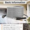 imageGiraffe Tools Pressure Washer Hose 100FT X 14quot 3200 PSI Pressure Washing Hose Kink Resistant Heavy Duty Power Washer Hose M22 to 38quot Quick Connect Couplers for Replacement 7 Accessories7 Quick Connectors