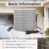 imageGiraffe Tools Pressure Washer Hose 100FT X 14quot 3200 PSI Pressure Washing Hose Kink Resistant Heavy Duty Power Washer Hose M22 to 38quot Quick Connect Couplers for Replacement 7 Accessories7 Quick Connectors