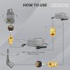 imageGiraffe Tools Pressure Washer Hose 100FT X 14quot 3200 PSI Pressure Washing Hose Kink Resistant Heavy Duty Power Washer Hose M22 to 38quot Quick Connect Couplers for Replacement 7 Accessories7 Quick Connectors