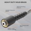 imageGiraffe Tools Pressure Washer Hose 100FT X 14quot 3200 PSI Pressure Washing Hose Kink Resistant Heavy Duty Power Washer Hose M22 to 38quot Quick Connect Couplers for Replacement 7 Accessories2 Quick Connectors