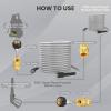imageGiraffe Tools Pressure Washer Hose 100FT X 14quot 3200 PSI Pressure Washing Hose Kink Resistant Heavy Duty Power Washer Hose M22 to 38quot Quick Connect Couplers for Replacement 7 Accessories7 Quick Connectors