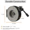 imageGiraffe Tools Pressure Washer Hose Reel 14quot x 65 ft Retractable Pressure Washer Reel Heavy Duty Steel Power Reel WallCeilingFloor Mounted 3200PSI 2  M2215mm Connectors