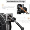 imageGiraffe Tools Pressure Washer Hose Reel 60ft Power Washer Hose Reel Pressure Washer Retractable Hose Reel Heavy Duty Replaceable Hoses WallFloor Mounted 4000 PSI Dark SilverReplaceable hoses 60ft  4000psi