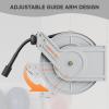 imageGiraffe Tools Pressure Washer Hose Reel 60ft Power Washer Hose Reel Pressure Washer Retractable Hose Reel Heavy Duty Replaceable Hoses WallFloor Mounted 4000 PSI Dark SilverReplaceable hoses 65ft  3200psi