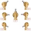 imageGiraffe Tools Pressure Washer Pivoting Coupler 7 Angles Gutter Cleaner Attachment 240 Degree Rotation 14 Quick Connect 4000 PSI