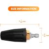 imageGiraffe Tools Pressure Washer Tips Turbo Nozzle 14quot Quick Connect 360 Rotating Spray Turbo easy for Cleaning Brick Concrete and Vinyl Surfaces