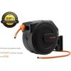 imageGiraffe Tools Retractable Air Hose Reel Enclosed with 38 in x 50 ft Hybrid Hose Lightweight Compressor Hose Reel Wall Mounted with 180 Swivel Bracket 300 PSIMedium