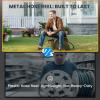 imageGiraffe Tools SW5 Metal Hose Reel Box Heavy Duty Garden Hose Storage Reel Hideaway Crank Handle 150ft 58quot Hose Capacity GreenLarge