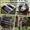 imageGiraffe Tools SW5 Metal Hose Reel Box With Hybrid Garden Hose 58quot x 100ft